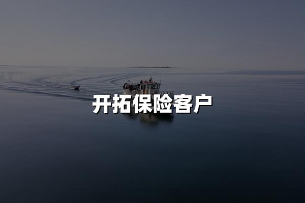 开拓保险客户